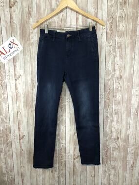 Bonobo Jeans Womens 00 Blue Boyfriend Denim Pants Stretch Indigo N41